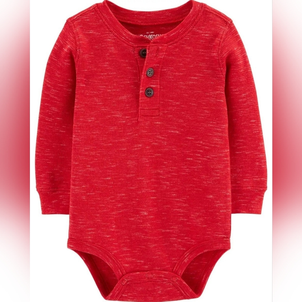 OshKosh B'gosh Red Long Sleeve Bodysuit